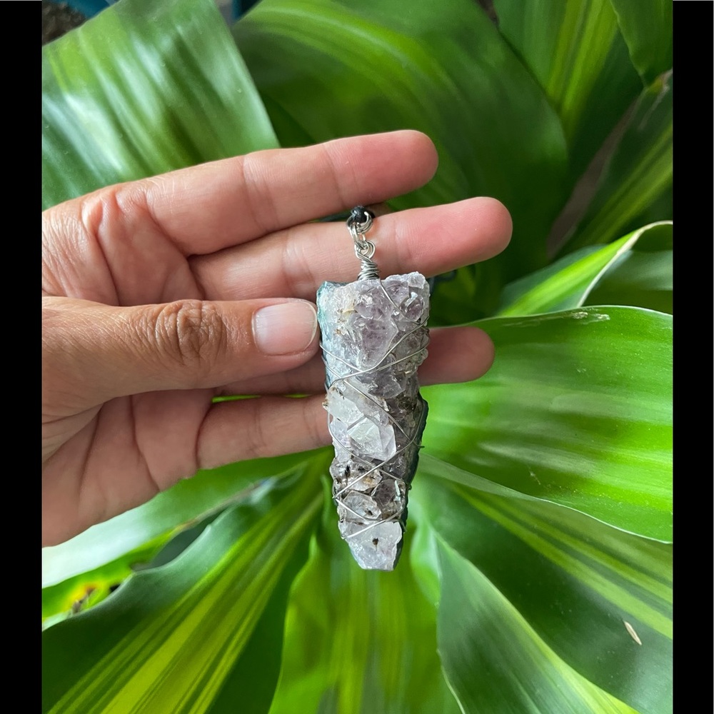 Rough Amethyst necklace